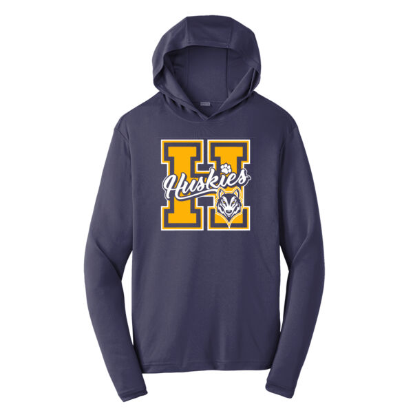 Adult Long Sleeve Dri-Fit Tee with Hood Thumbnail