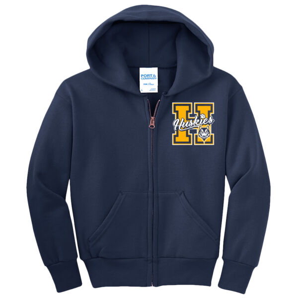 Youth Full Zip Hooded Sweatshirt Thumbnail